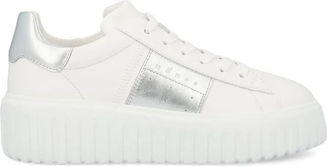 Hogan Round-Toe Lace-Up Sneakers