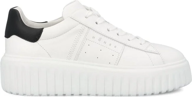 Hogan Round-Toe Lace-Up Sneakers