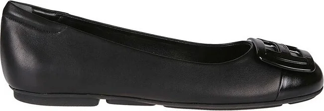 Hogan Round-Toe Slip-On Ballerinas