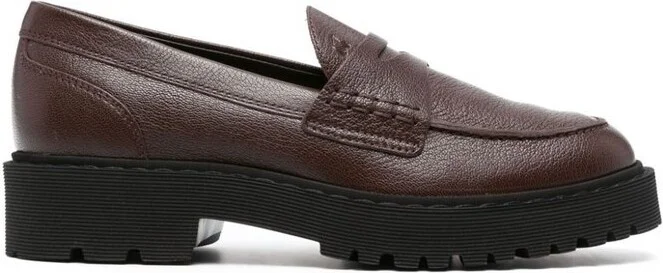 Hogan Round-Toe Slip-On Loafers