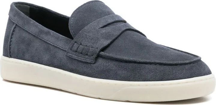 Hogan Rubber Sole Suede Loafers Shoes - Image 2