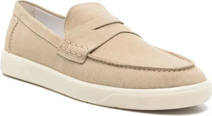 Hogan Rubber Sole Suede Loafers Shoes - Image 2