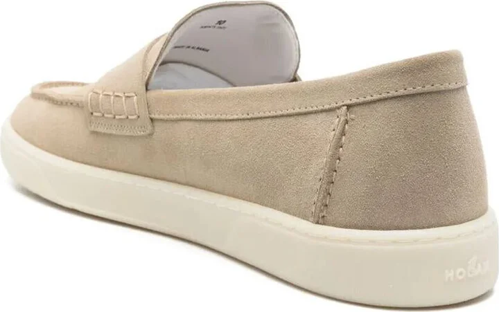 Hogan Rubber Sole Suede Loafers Shoes - Image 3