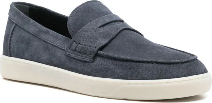 Hogan Rubber Sole Suede Loafers Shoes - Image 2