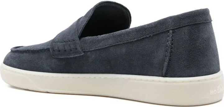 Hogan Rubber Sole Suede Loafers Shoes - Image 3