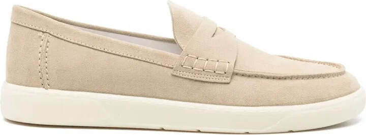 Hogan Rubber Sole Suede Loafers Shoes
