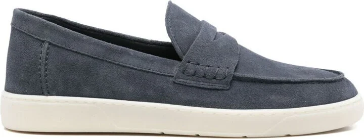 Hogan Rubber Sole Suede Loafers Shoes