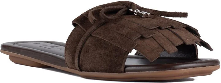 Hogan Sandalo H685 With Fringe In Brown Suede - Image 3
