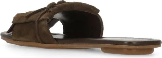 Hogan Sandalo H685 With Fringe In Brown Suede - Image 3