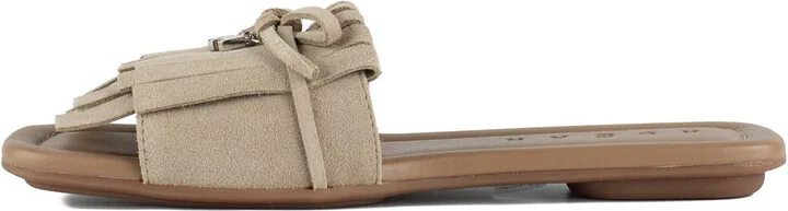 Hogan Sandalo H685 With Fringe In Rope-Colored Suede - Image 2