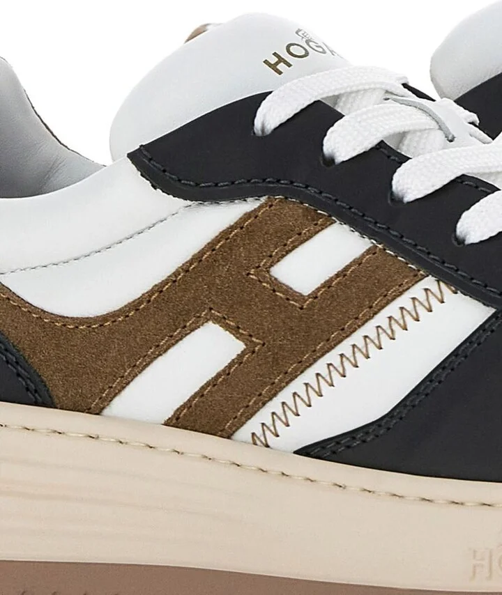 Hogan Smooth Leather And Suede H630 Sneakers Shoes - Image 3