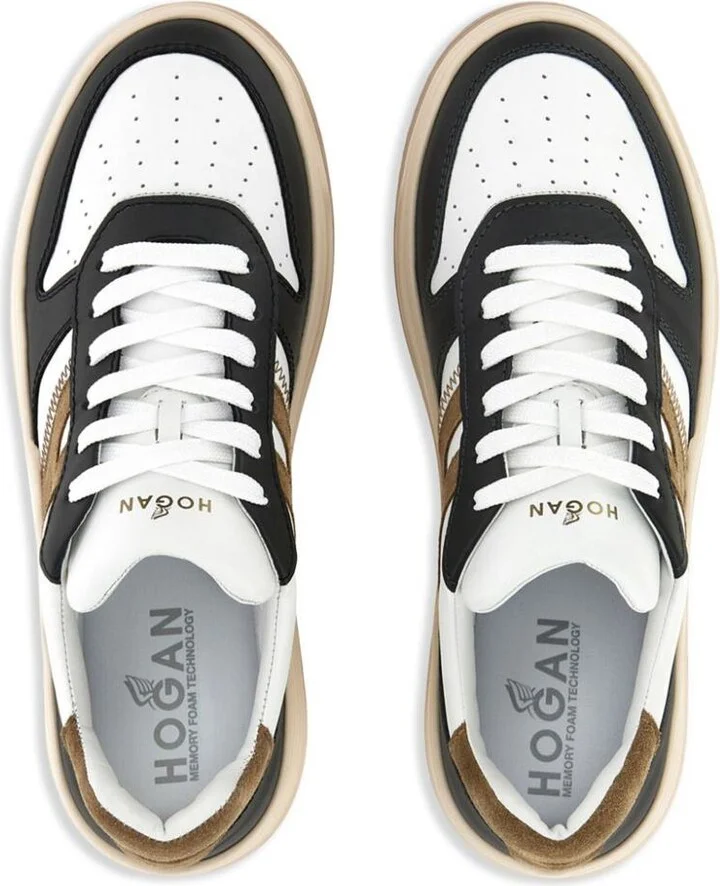 Hogan Smooth Leather And Suede H630 Sneakers Shoes - Image 4