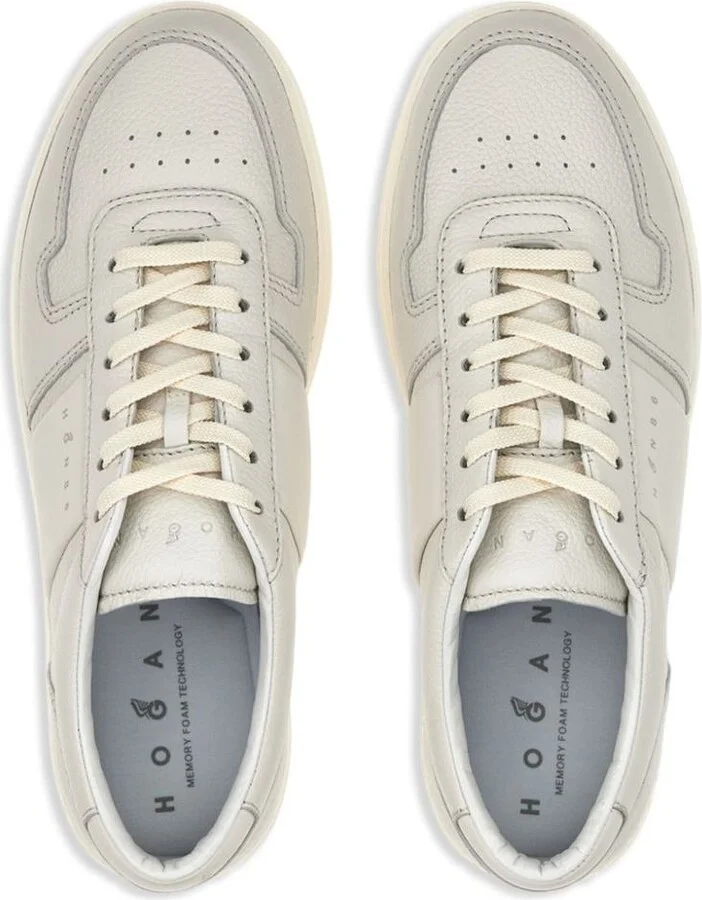 Hogan Sneakers H-Tv In Beige Leather - Image 5
