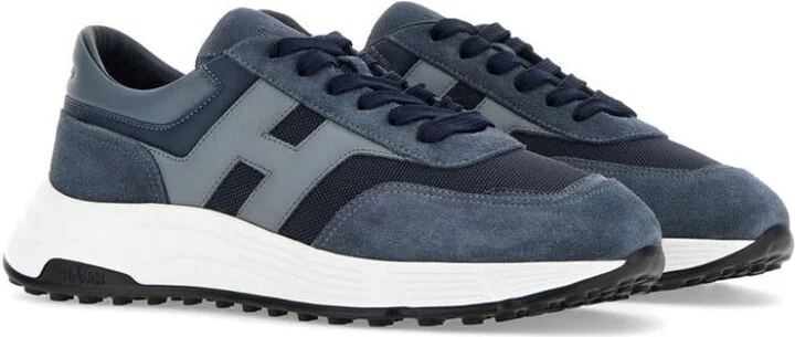 Hogan Suede And Mesh Hyperlight Sneakers Shoes - Image 2