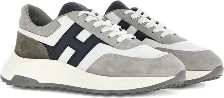 Hogan Suede And Smooth Leather Hyperlight Sneakers Shoes - Image 2