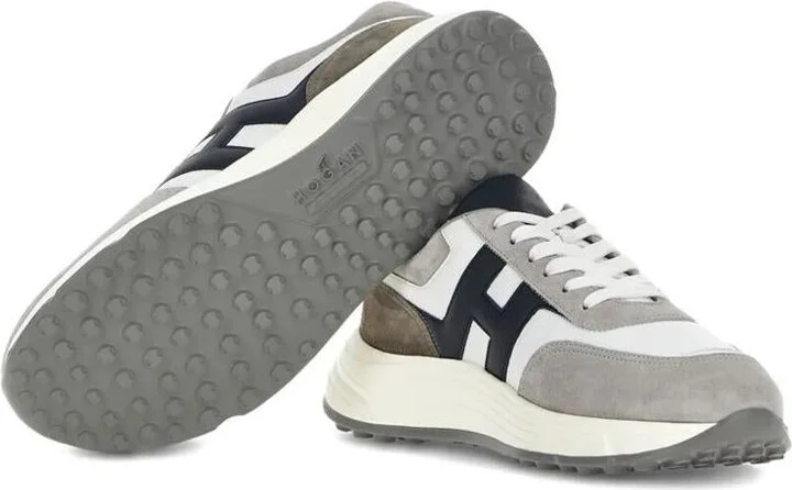 Hogan Suede And Smooth Leather Hyperlight Sneakers Shoes - Image 4