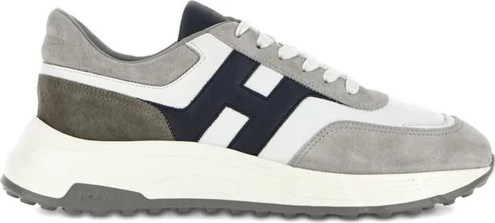 Hogan Suede And Smooth Leather Hyperlight Sneakers Shoes