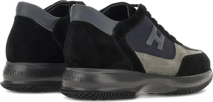 Hogan Suede And Smooth Leather Interactive Sneakers With Technical Fabric Inserts Shoes - Image 3