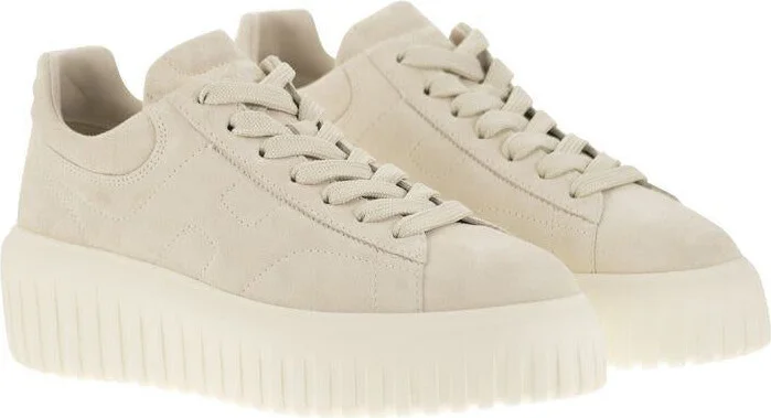 Hogan Suede H-Stripes Sneakers - Image 4