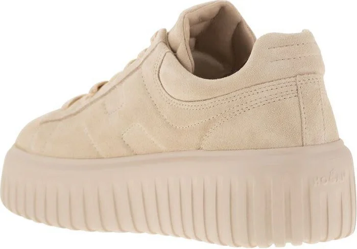 Hogan Suede H-Stripes Trainers - Image 3