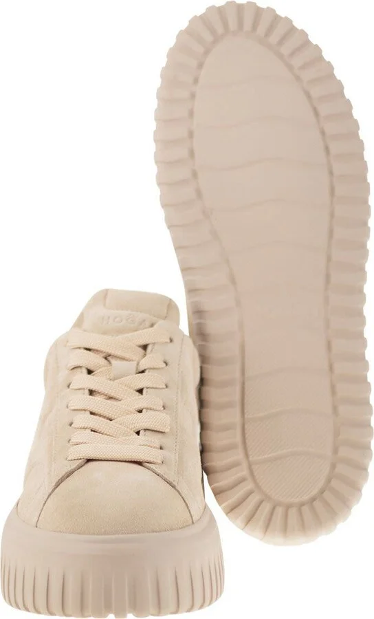 Hogan Suede H-Stripes Trainers - Image 5