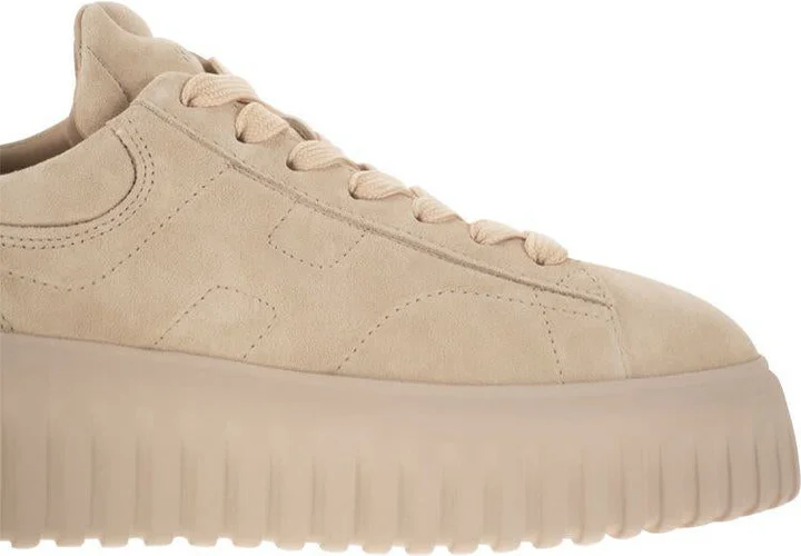 Hogan Suede H-Stripes Trainers - Image 6