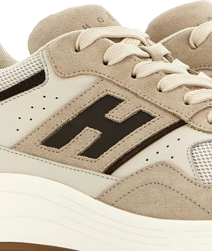 Hogan Suede, Smooth Leather And Mesh Hyperlight Sneakers Shoes - Image 6