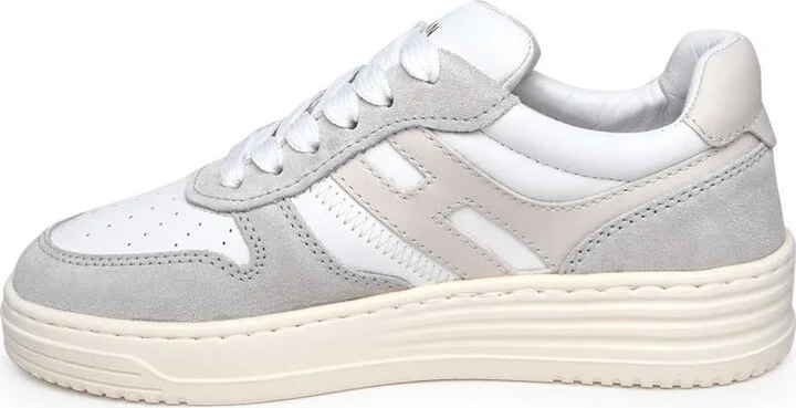 Hogan Two-Color Leather Sneakers - Image 3