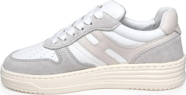 Hogan Two-Color Leather Sneakers - Image 2