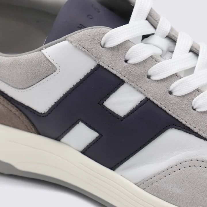 Hogan White And Grey Sneakers - Image 4