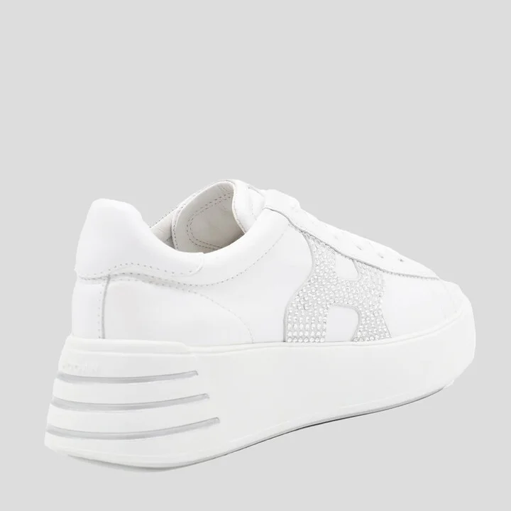 Hogan White And Silver Sneakers - Image 2