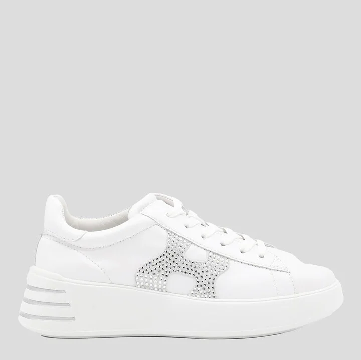 Hogan White And Silver Sneakers