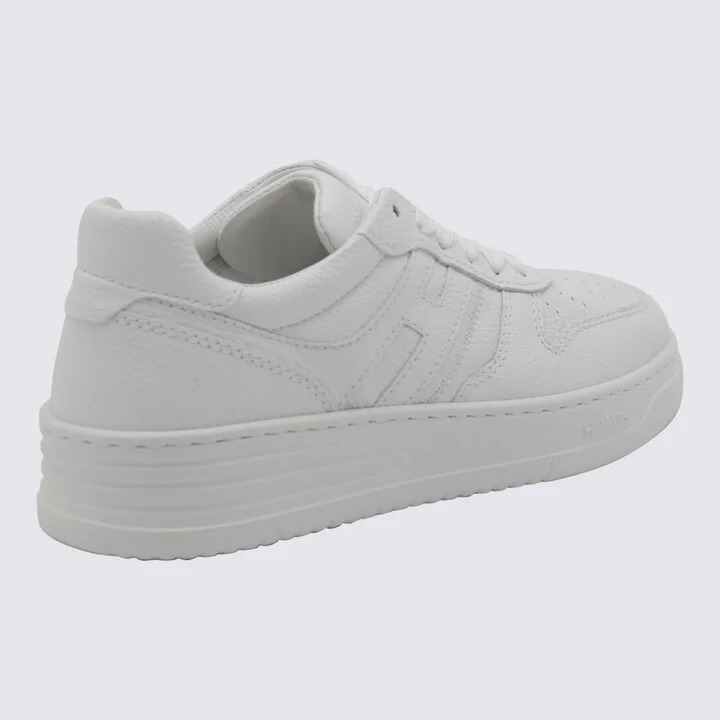 Hogan White Learher Sneakers - Image 2