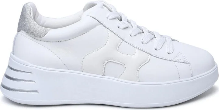 Hogan White Leather Rebel Sneakers