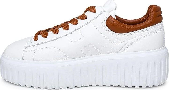Hogan White Leather Sneakers - Image 3