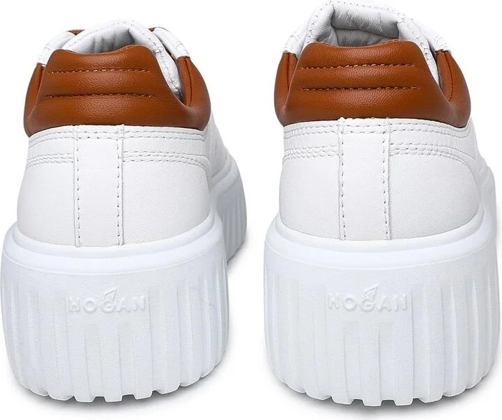 Hogan White Leather Sneakers - Image 4