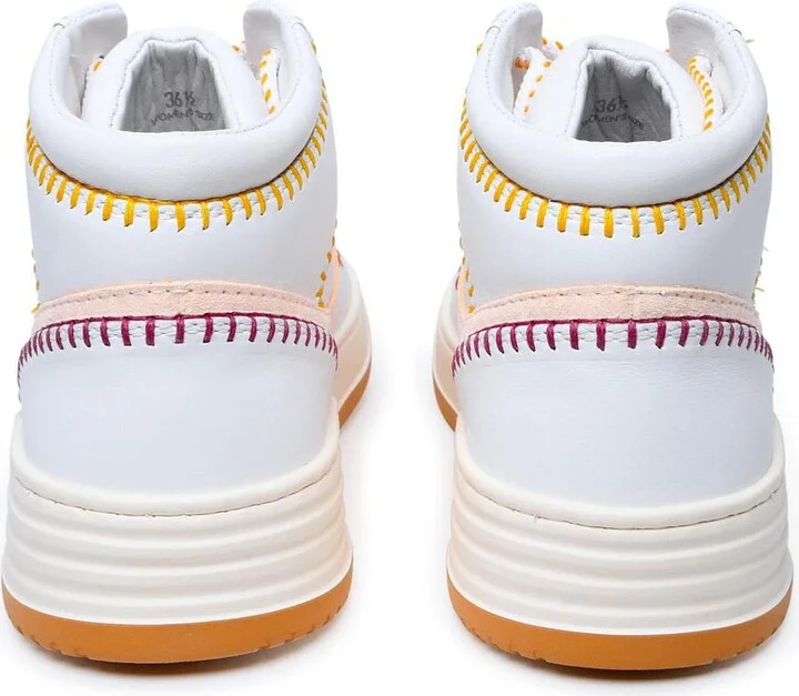 Hogan White Leather Sneakers - Image 4