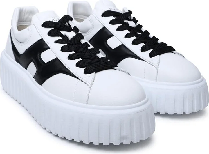 Hogan White Leather Sneakers - Image 2