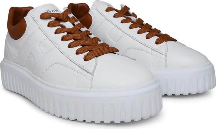 Hogan White Leather Sneakers - Image 2
