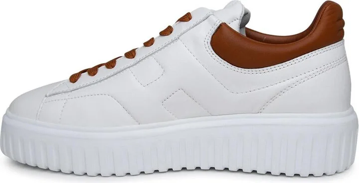 Hogan White Leather Sneakers - Image 3