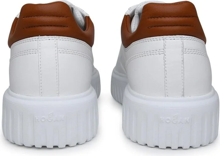 Hogan White Leather Sneakers - Image 4