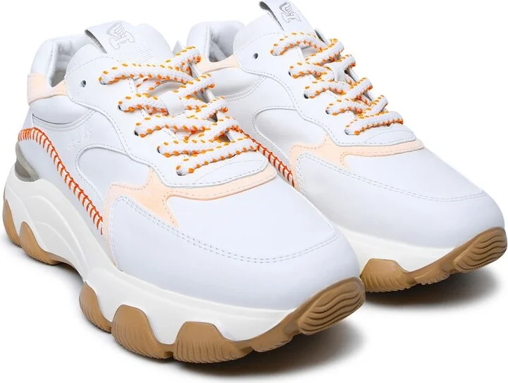 Hogan White Leather Sneakers - Image 2
