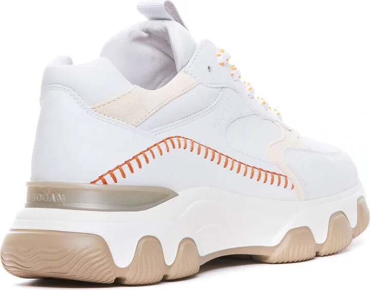 Hogan White Leather Sneakers - Image 3