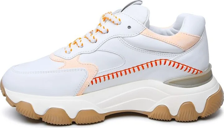 Hogan White Leather Sneakers - Image 4