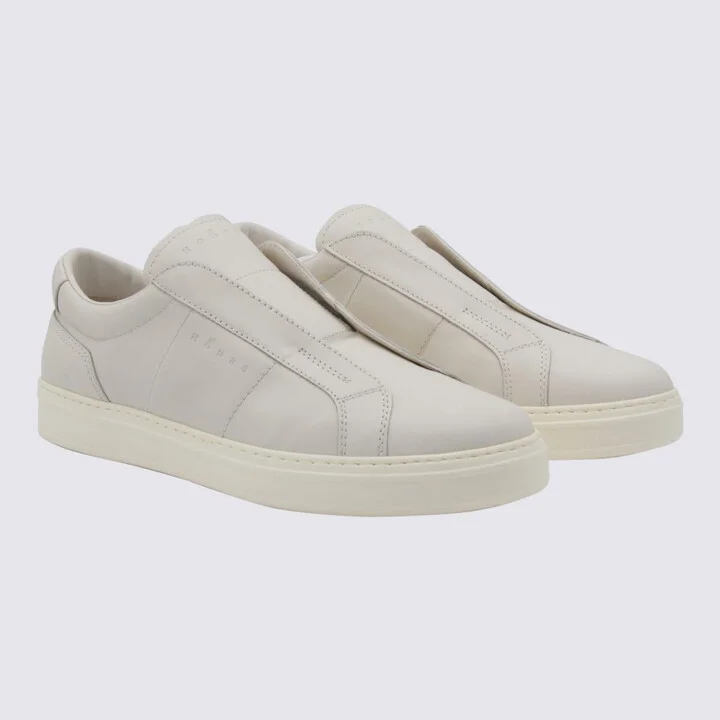 Hogan White Leather Sneakers - Image 2