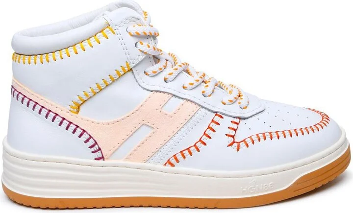Hogan White Leather Sneakers
