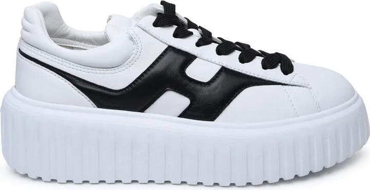Hogan White Leather Sneakers