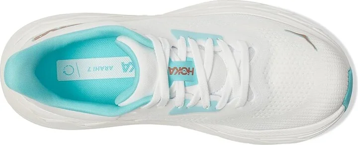 Hoka Arahi 7 Women's Shoes Frost/Rose Gold : 8 B - Medium, Synthetic/Textile - Image 2