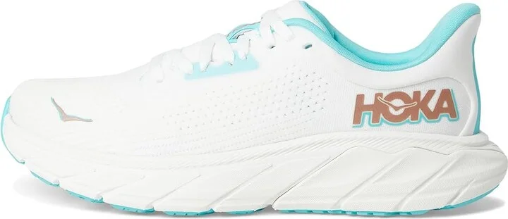 Hoka Arahi 7 Women's Shoes Frost/Rose Gold : 8 B - Medium, Synthetic/Textile - Image 6