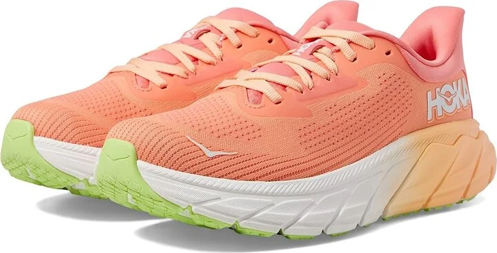 Hoka Arahi 7 Women's Shoes Papaya/Coral : 5.5 B - Medium, Synthetic/Textile